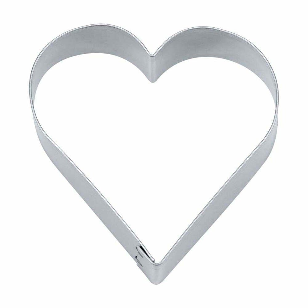 STÄDTER Ausstechform Herz Weißblech 15.5 cm, Weissblech | Ausstechformen