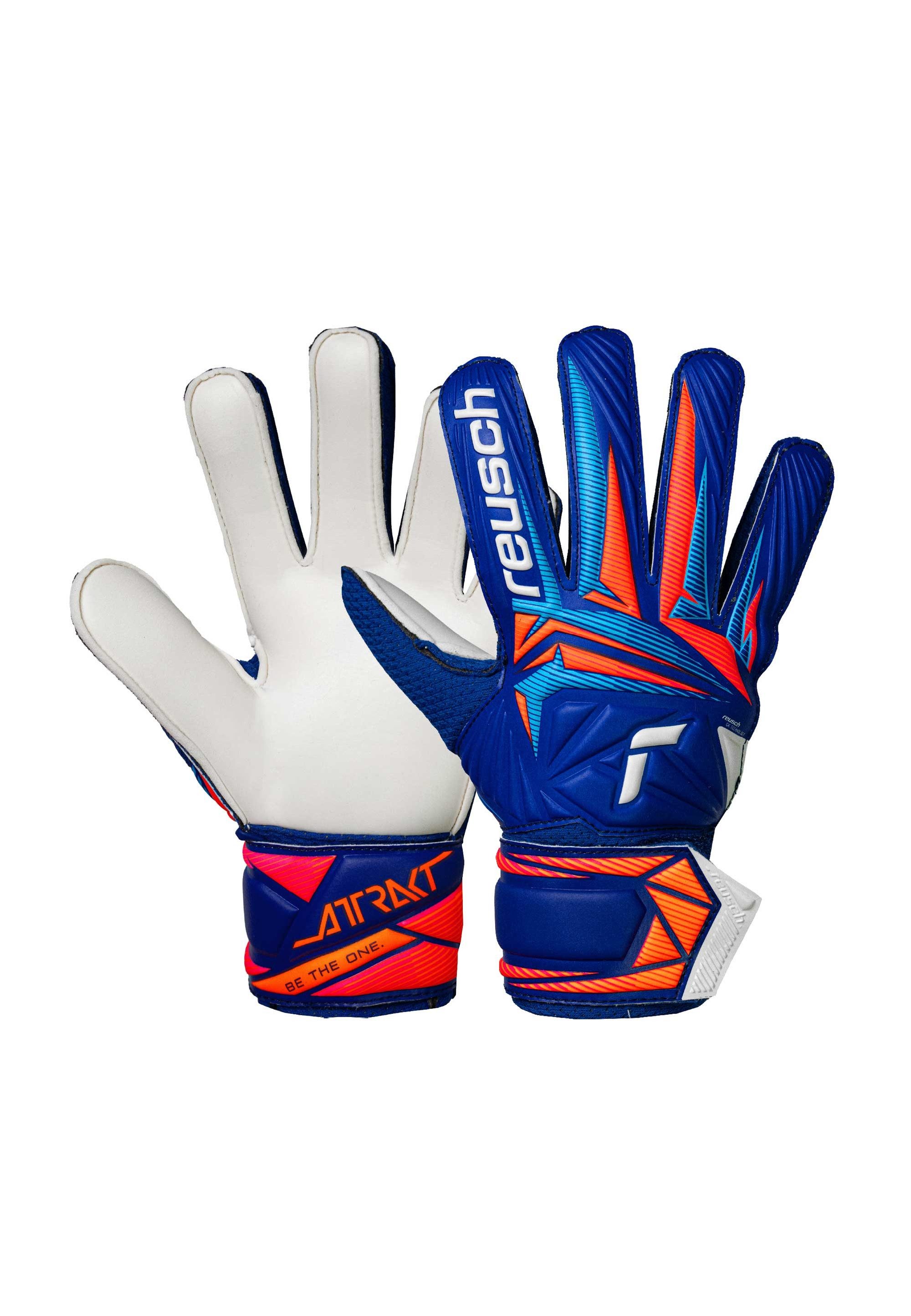 Reusch Torwarthandschuhe Attrakt Solid Junior mit hochelastischem, sicherem Verschluss