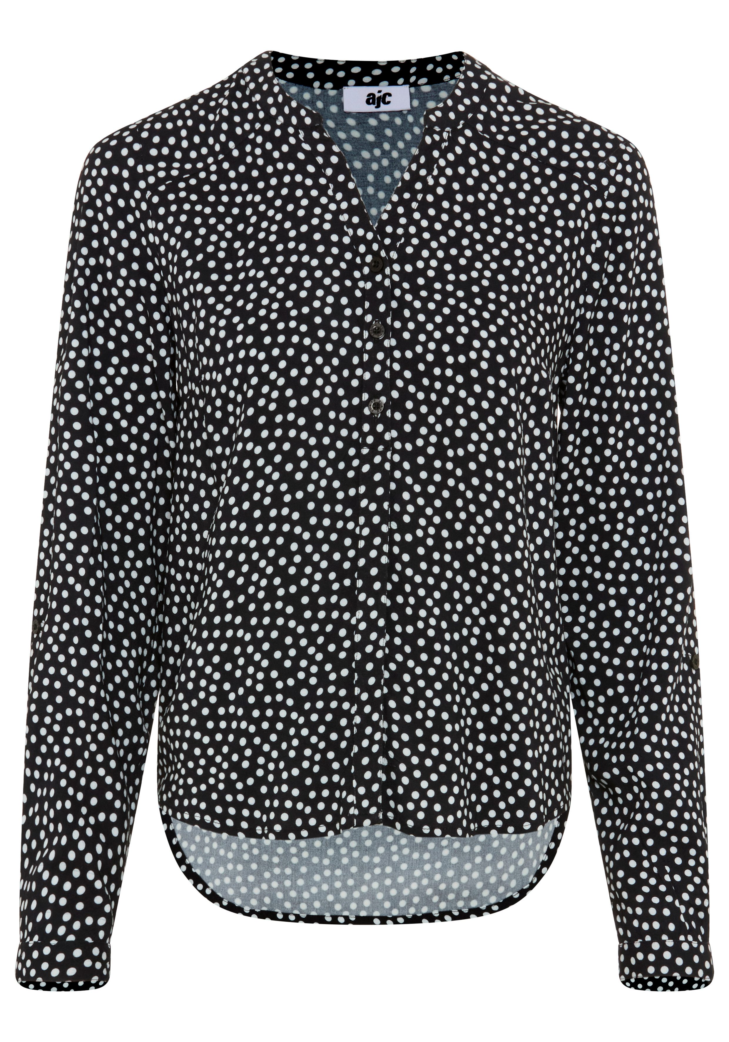 black with dots