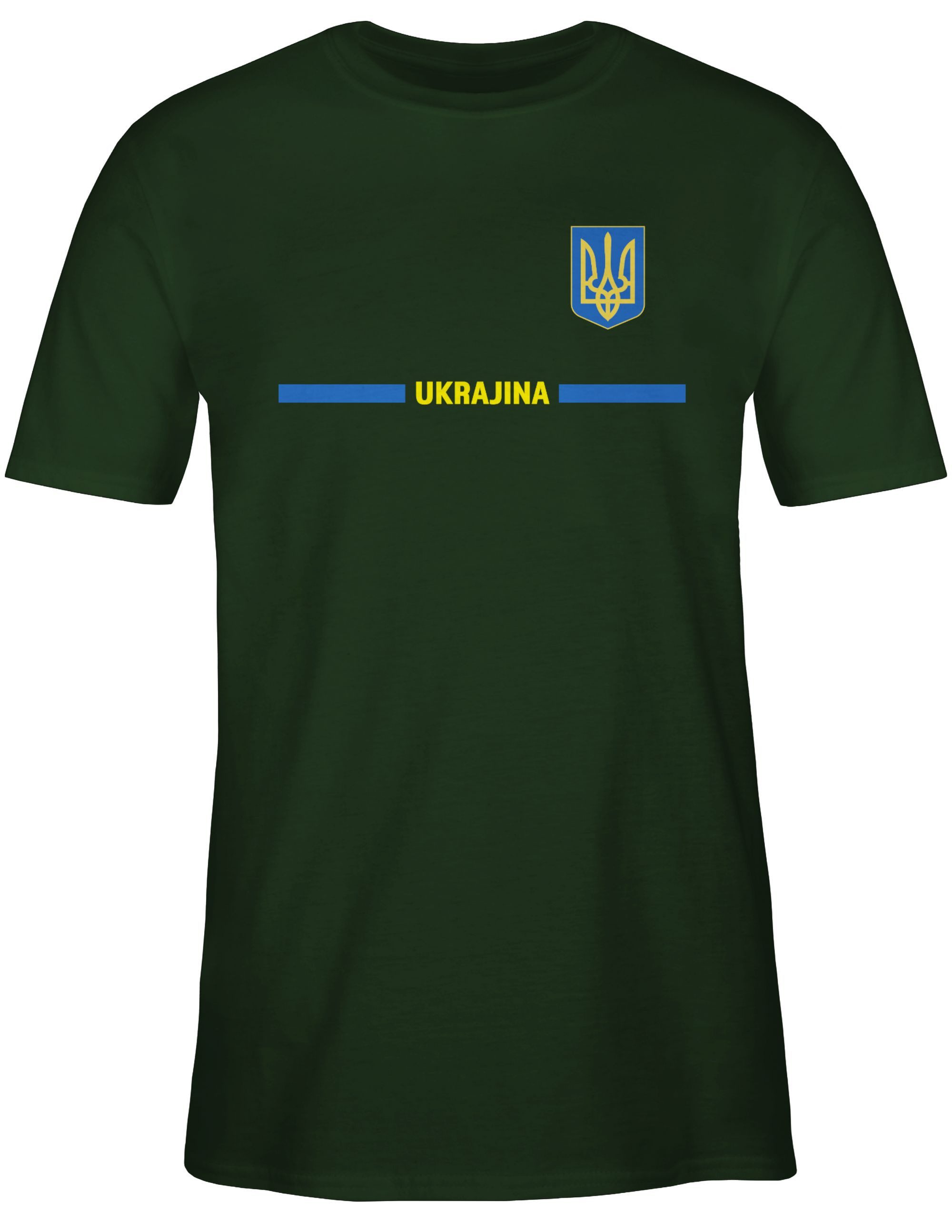 Shirtracer T-Shirt Ukraine Trikot Wappen, Україна mit Stolz, Ukrainisches Fan-Motiv 2026 Fussball WM Fanartikel