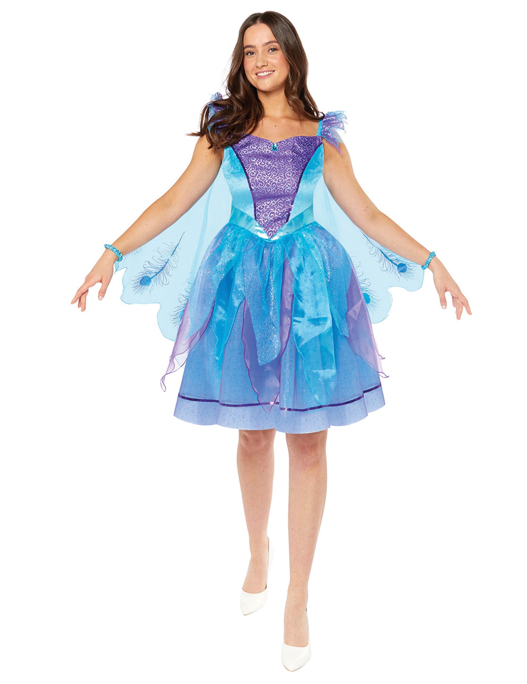 Riethmüller Kostüm Pfau Damenkostüm Elegant blau-lila