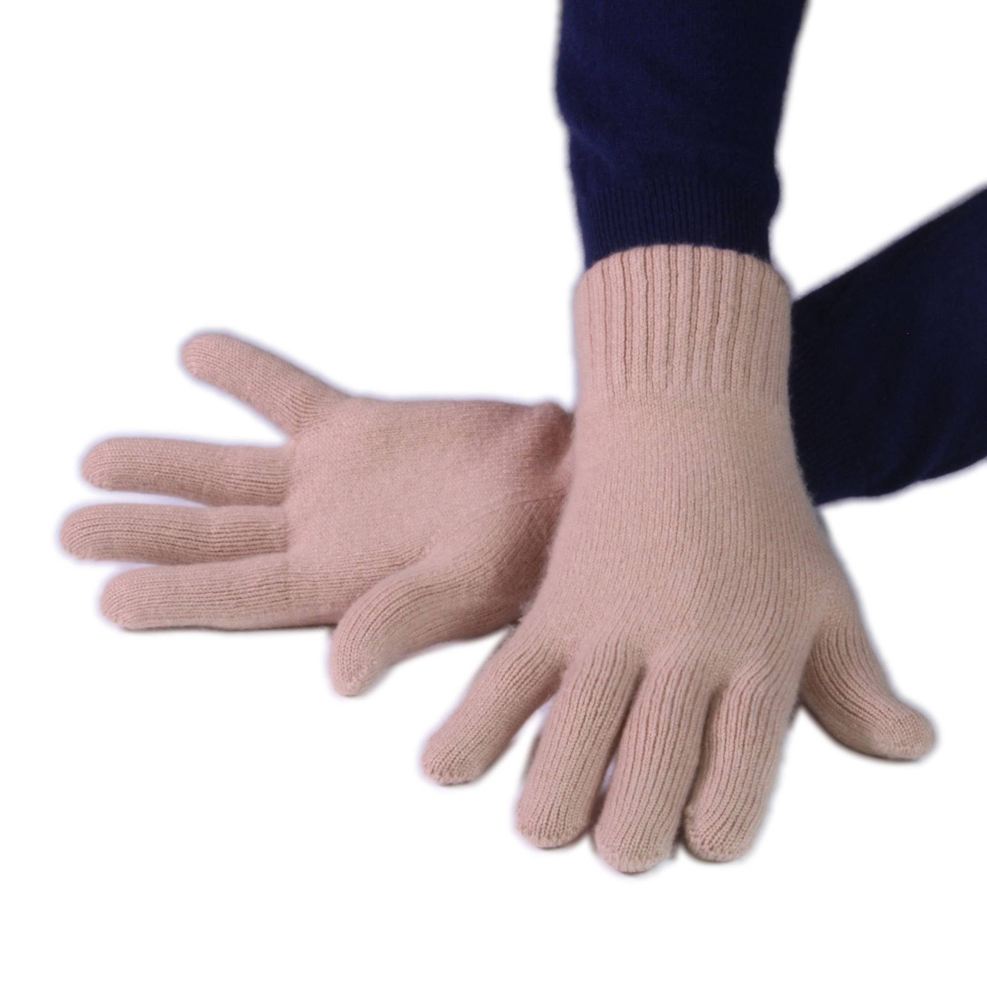 Handschuhe Strickhandschuhe Tumelo HerrenCamel 100% Kaschmir