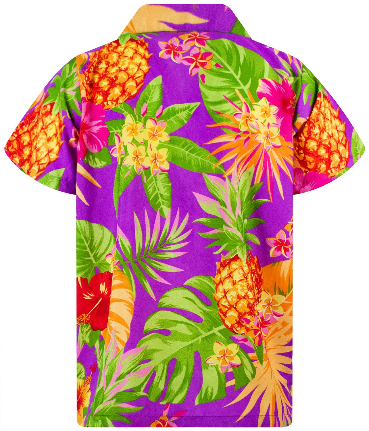 King Kameha Hawaiihemd Pineapple Funky Hawaii-Hemd Herren Kurzarm Front-Tas günstig online kaufen