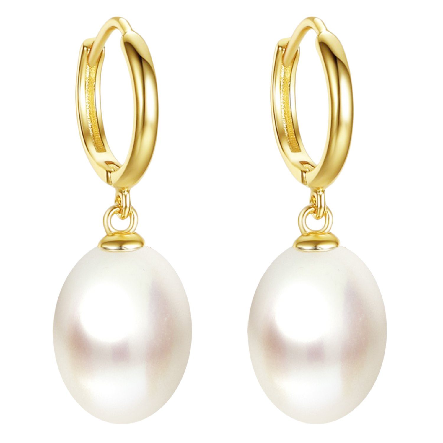 LÖB Perlenohrringe 925 Silber Gold Ohrringe günstig online kaufen