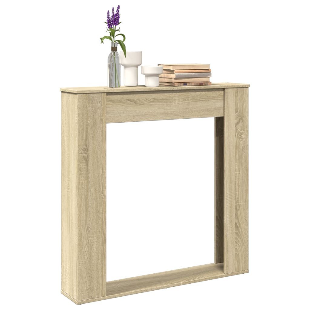 vidaXL Kaminumbauschrank Kaminumrandung Sonoma-Eiche 100x20x100 cm Holzwerkstoff