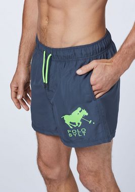 Polo Sylt Badeshorts mit Label-Print