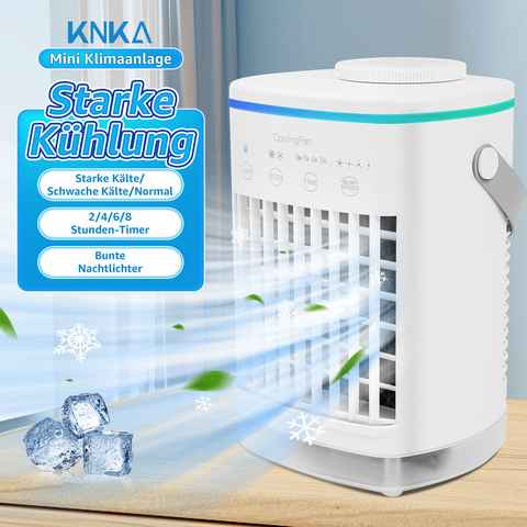 KNKA Ventilatorkombigerät, Klimaanlage Mobil, Mini Klimaanlage, Luftkühler mit Wasserkühlung