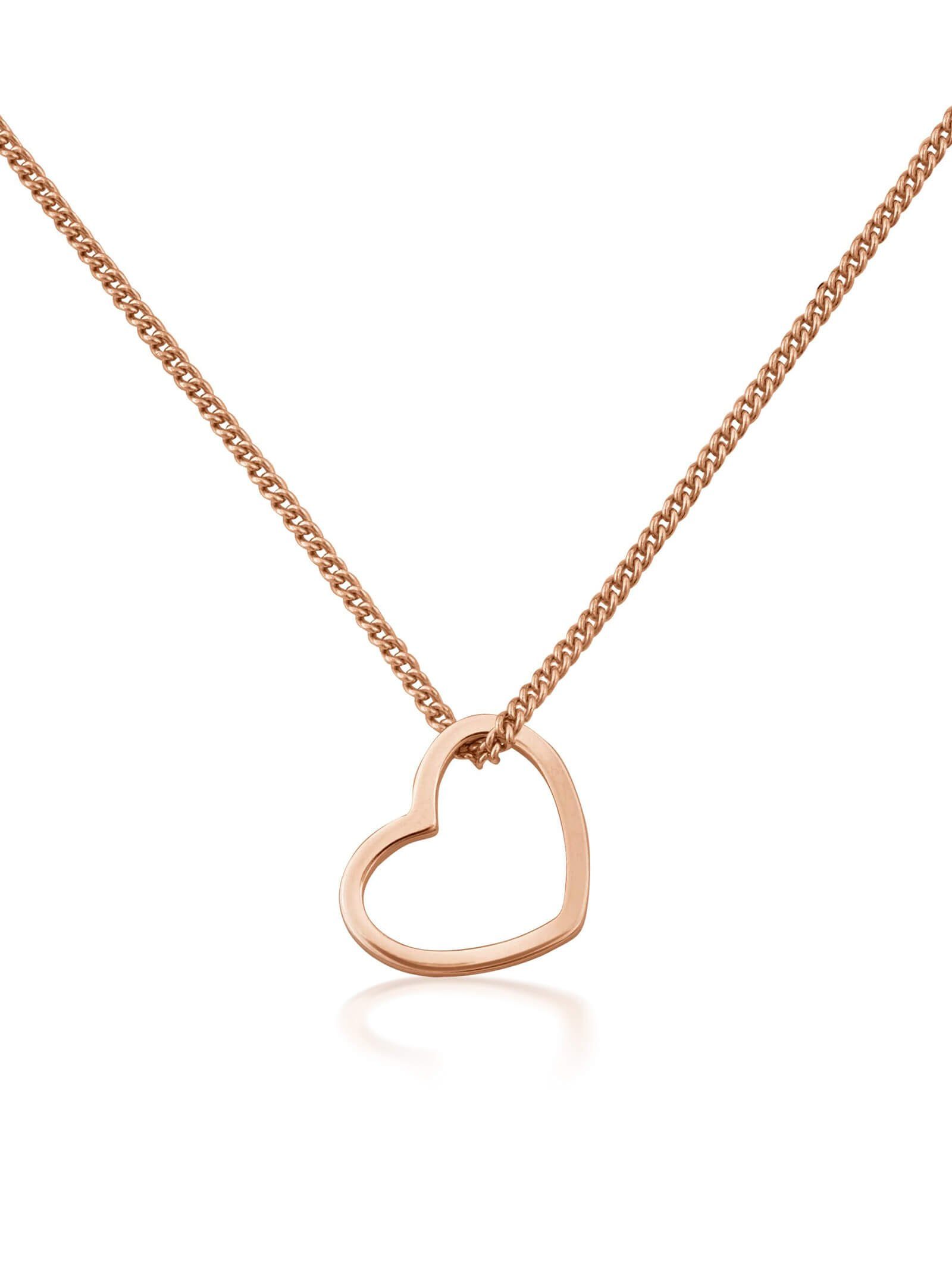 modabilé Kette mit Anhänger Halskette mit Herzanhänger, Damen Herzkette Ste günstig online kaufen