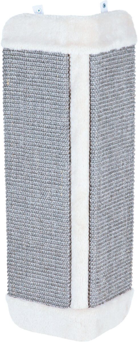 TRIXIE Katzen-Wandregal Kratzbrett für Zimmerecken - grau/lichtgrau - 32 × 60 cm