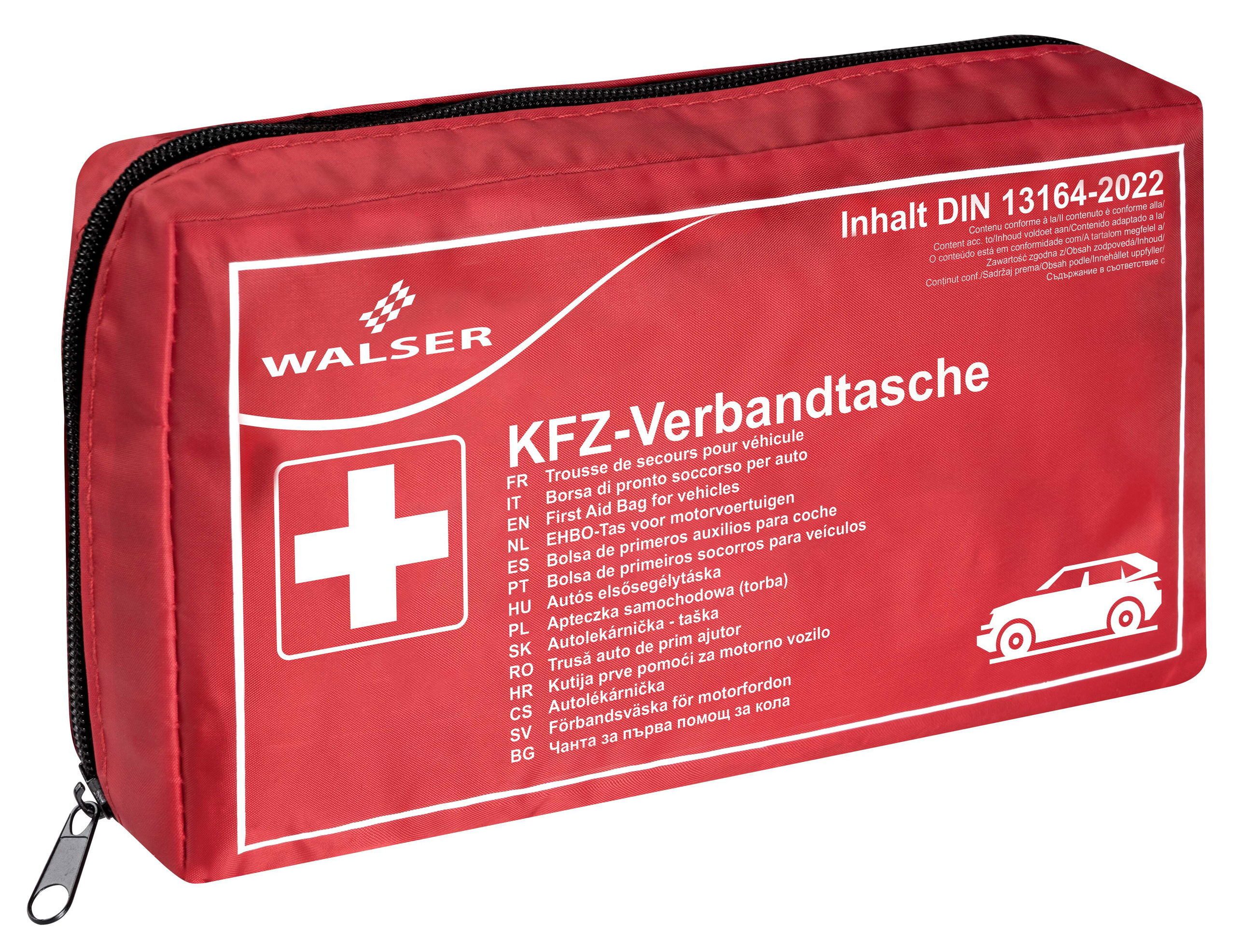 WALSER KFZ-Verbandkasten KFZ Verbandstasche, (1 Stück)
