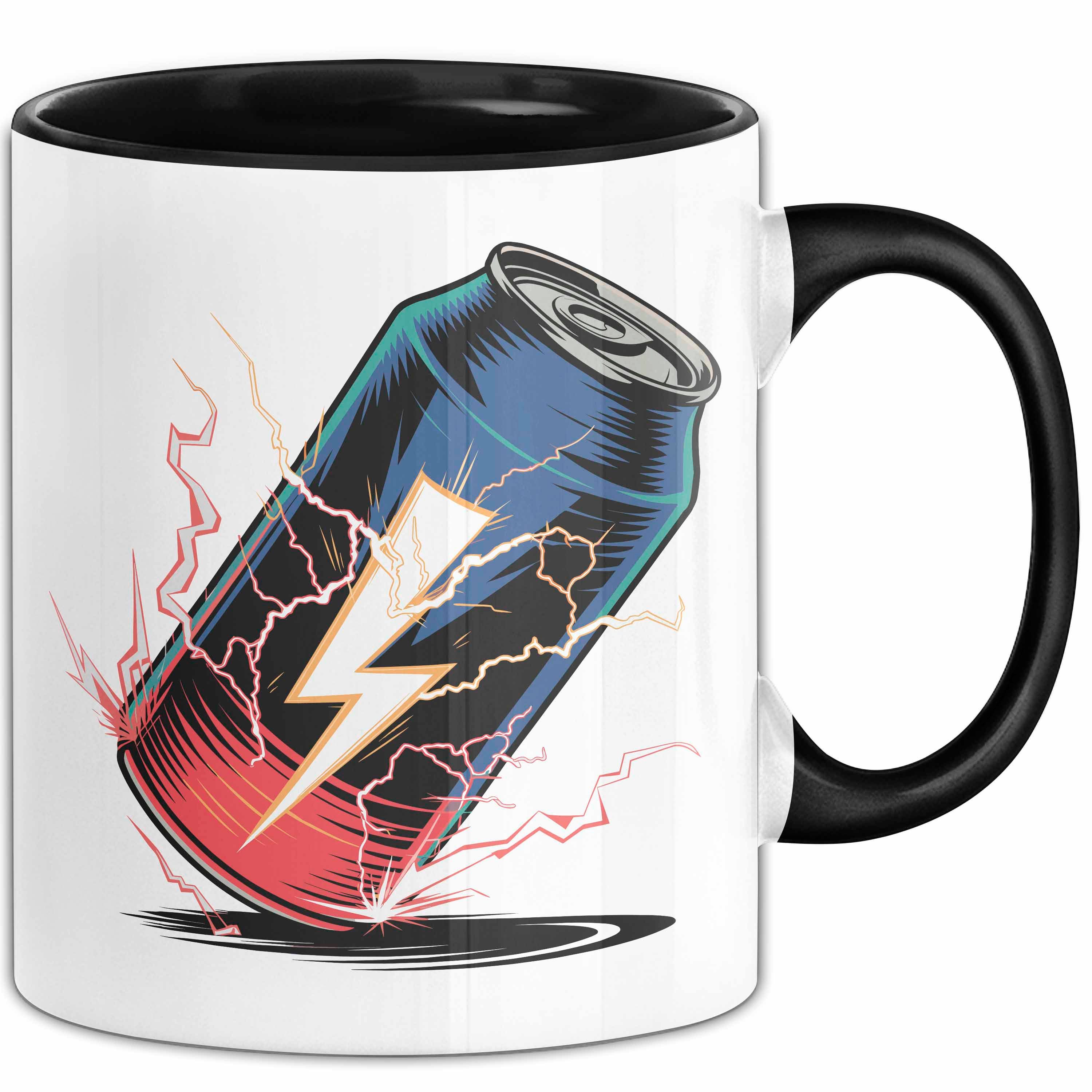 Trendation Tasse Energydrink Süchtiger Tasse Geschenkidee Koffein Liebhaber