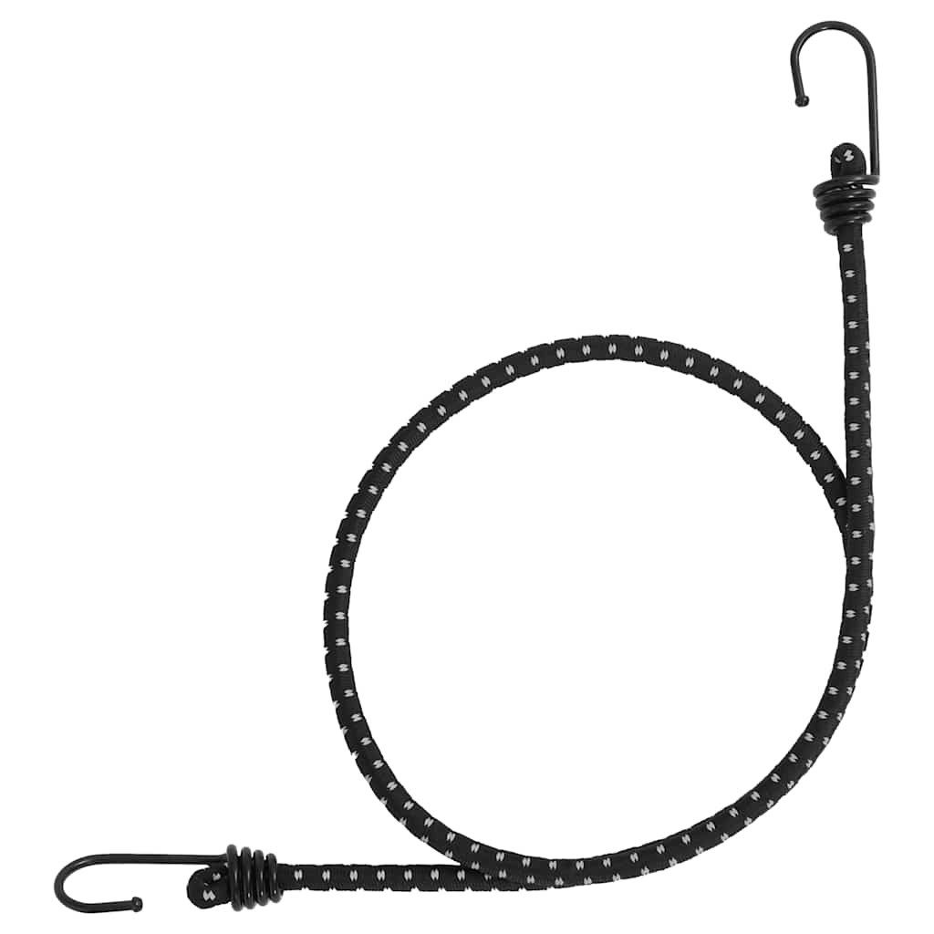 vidaXL LED-Sicherheitsband Gummiseile Reflektierend mit Haken 10 Stk. 100 cm, (10 St)