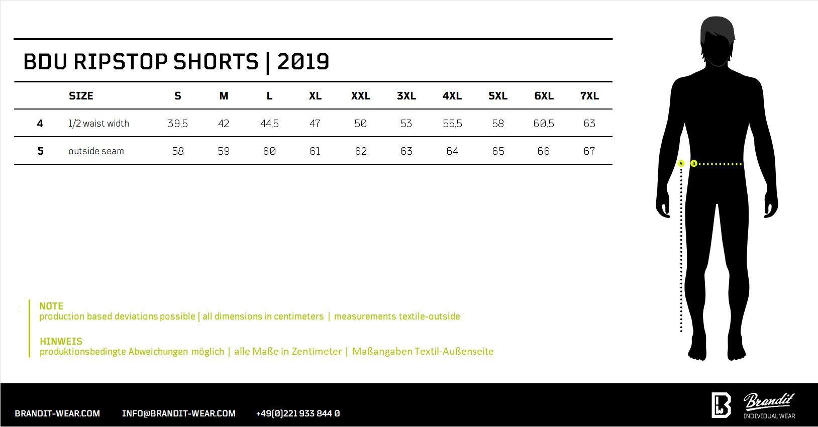 Brandit Cargohose Herren Bermuda Cargo Shorts knielang Kurze Hose Short Sommer Ripstop