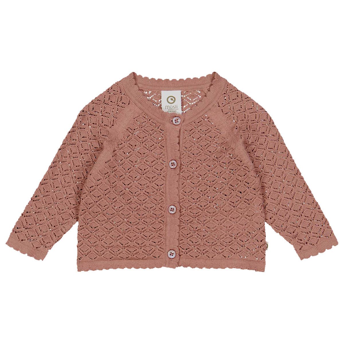Müsli by GREEN COTTON Strickjacke 1546007000 Mädchen Strick-Cardigan, Strickjäckchen, Grobstrickjacke, Feinstrickjacke