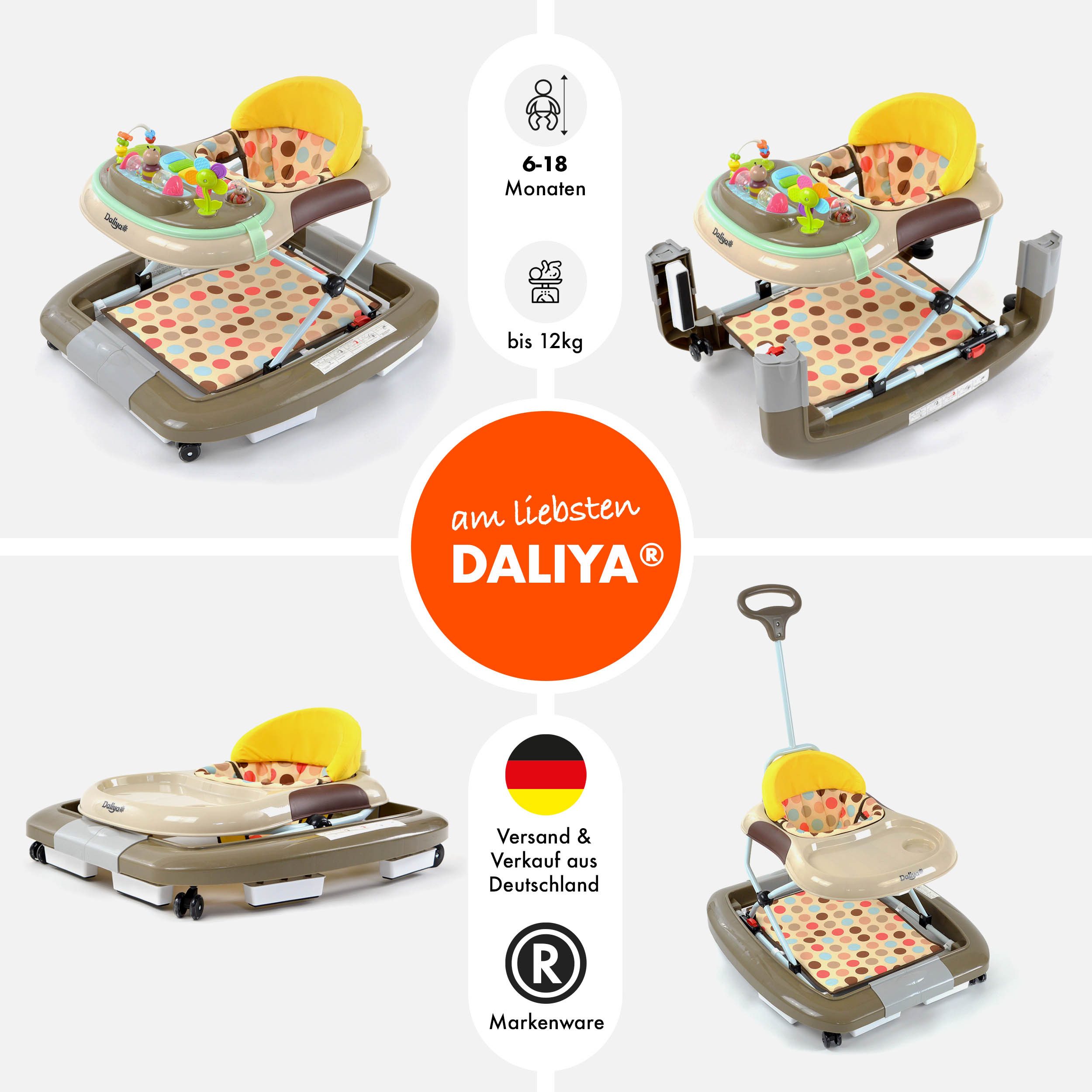 Daliya® Babywalker Daliya® BEBISTEP 4in1 Spiel- und Lauflernwagen (Farbausw günstig online kaufen