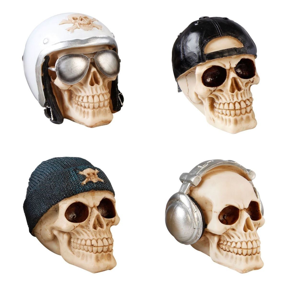 LEX Spardose Sparschwein 4 Totenkopf-Motive Polyresin günstig online kaufen
