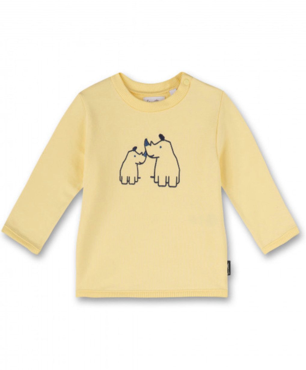 Sweater Baby Sweater mit Nashorn-Motiv aus Bio-Baumwolle