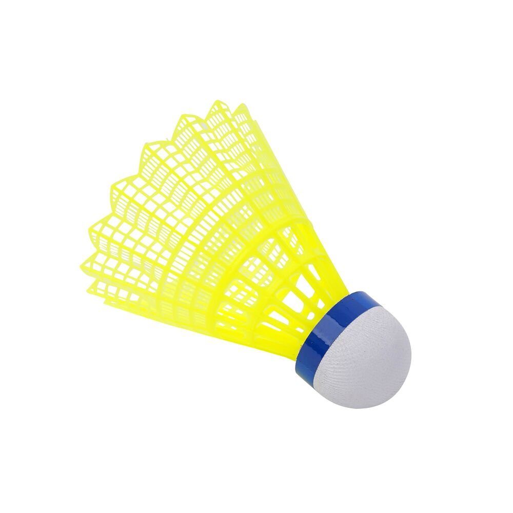 Sport-Thieme Badmintonball Badminton-Bälle FlashTwo, Idealer Badmintonball für Schule und Verein Neongelb, Blau, Mittel | Federbälle