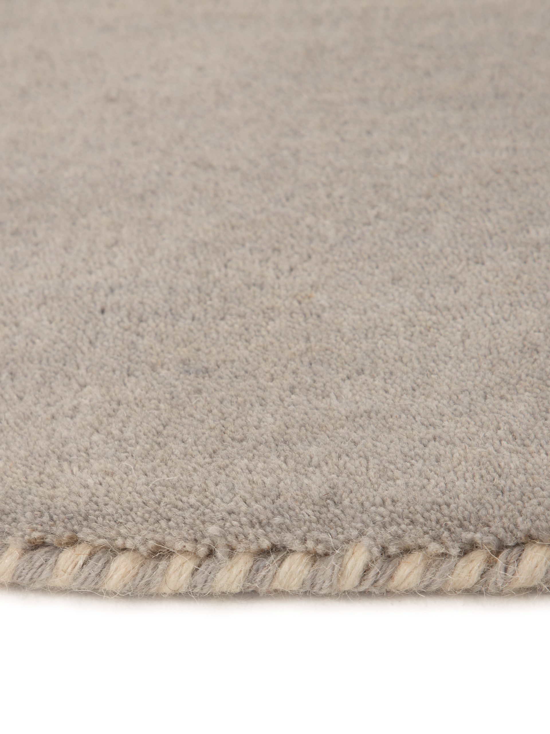 carpetfine Wollteppich Gabbeh Lola Uni, rund, Höhe: 14 mm, mit natürlichem Pflanzenmaterial von Hand gewebt, auch in Rund – Bild 4 von 5