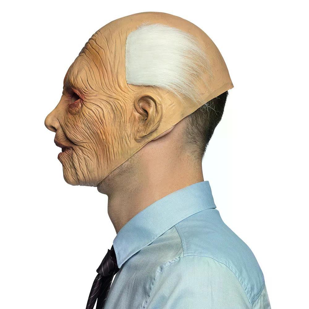 Boland Verkleidungsmaske Latex Kopfmaske alter Mann realistische Vollmaske Karneval Halloween, schnelles Verwandeln ohne aufwendiges Make-up