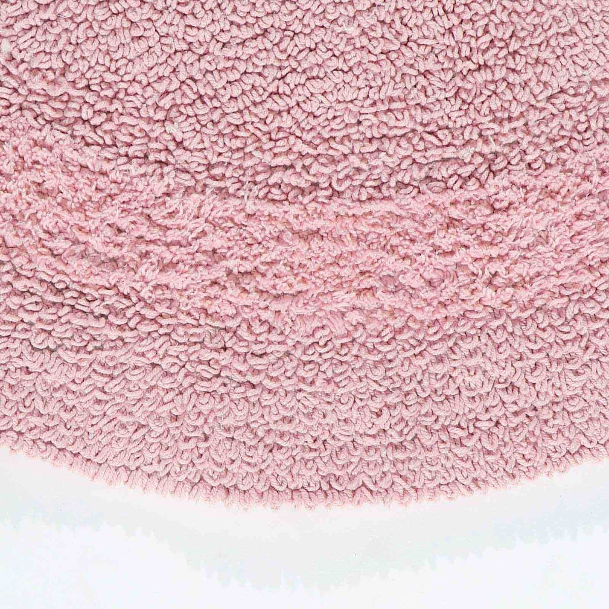 Homescapes Badematte Halbrunde Badematte rosa 50x80 cm aus 100% Baumwolle, Höhe 20 mm, Baumwolle, halbrund, 50 x 80 cm – Bild 2 von 5