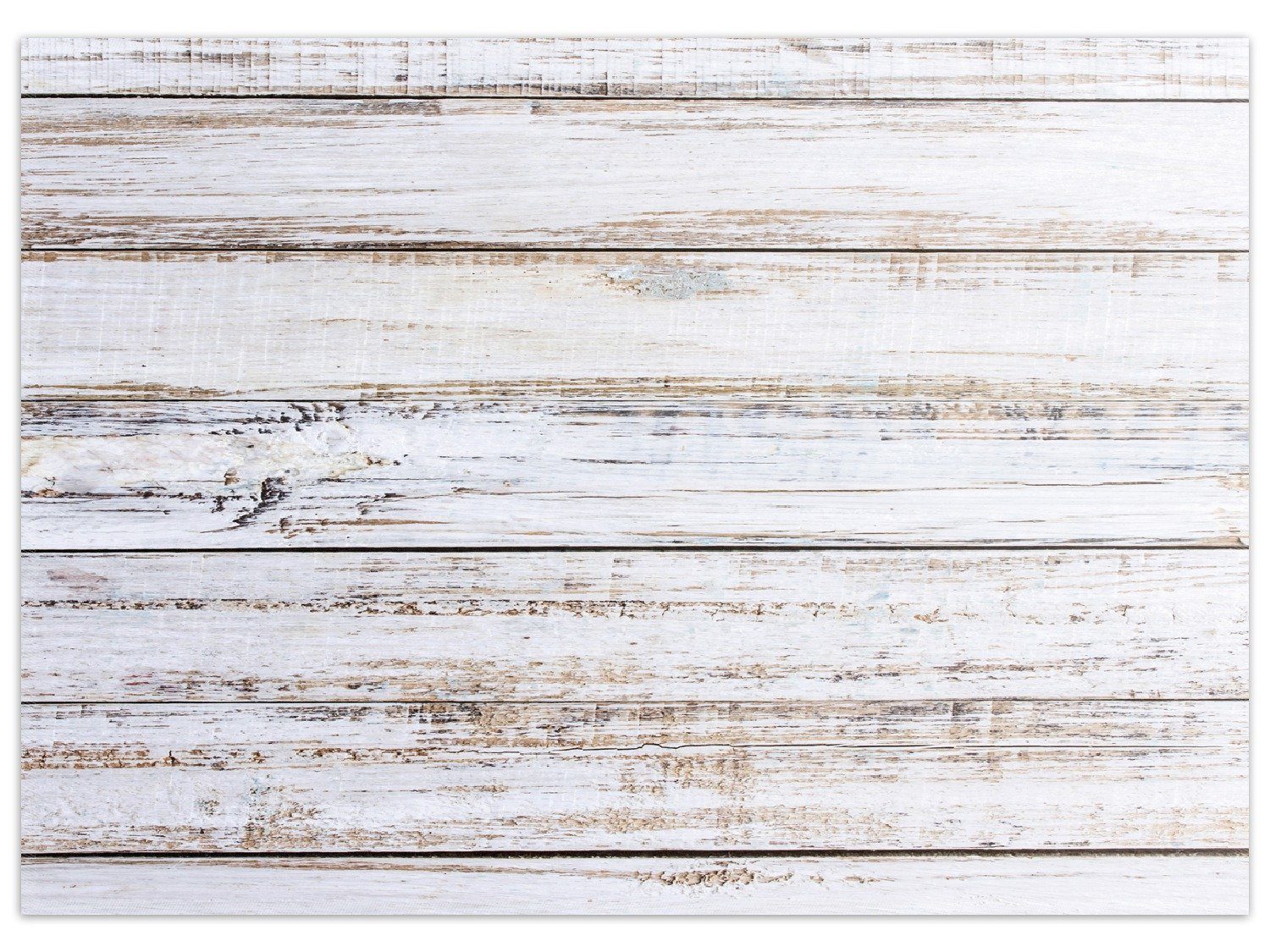 Wallario Teppich Helle Holzstruktur - Muster - Alter Dielenfußboden, rechte günstig online kaufen