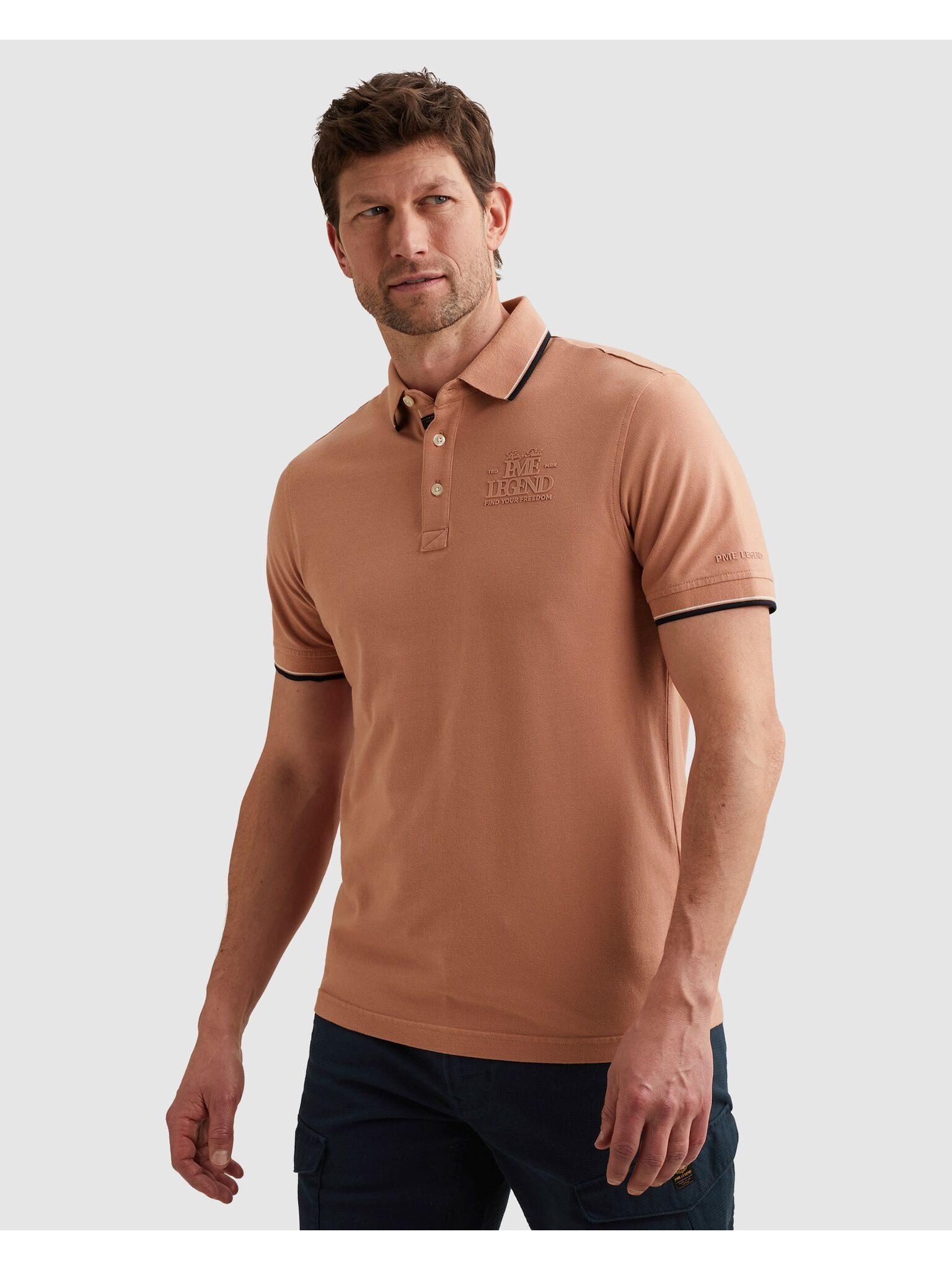 PME LEGEND Poloshirt Short sleeve polo stretch pique Regular fit, Kurzarm, casual Stil