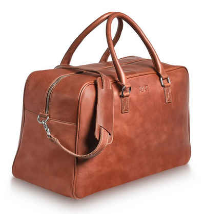 PURE Leather Studio Reisetasche »Reisetasche CANOPUS«, Echtleder Weekender Handgepäck Duffle Bag mit 15,6 Zoll Laptopfach