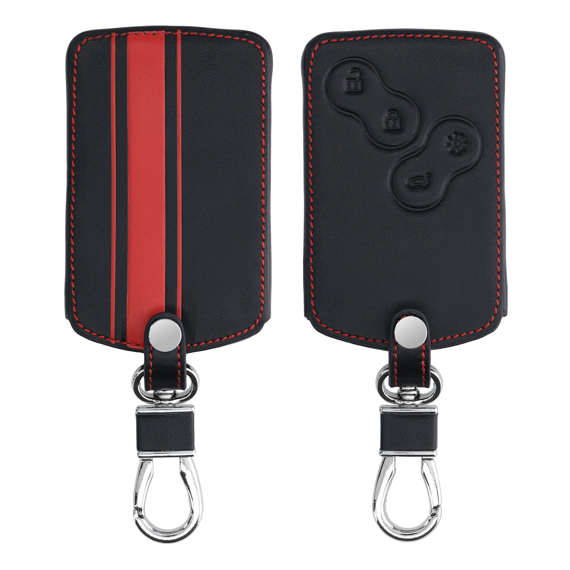 kwmobile Schlüsseltasche Autoschlüssel Hülle für Renault, Kunstleder Schutzhülle Schlüsselhülle Cover