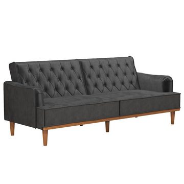 loft24 Schlafsofa Stella, mit Relaxfunktion, Knopfheftung, Breite 203 cm