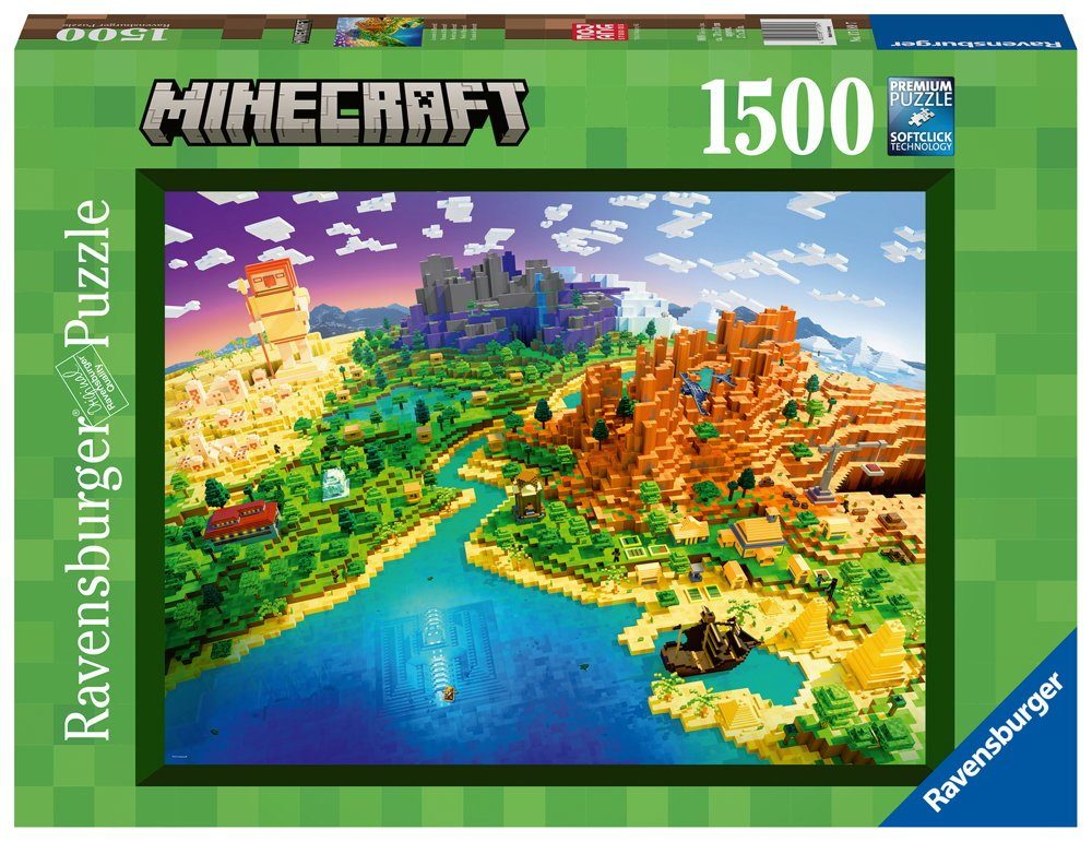 Ravensburger Puzzle 1500 Teile Ravensburger Puzzle World of Minecraft 17189, 1500 Puzzleteile