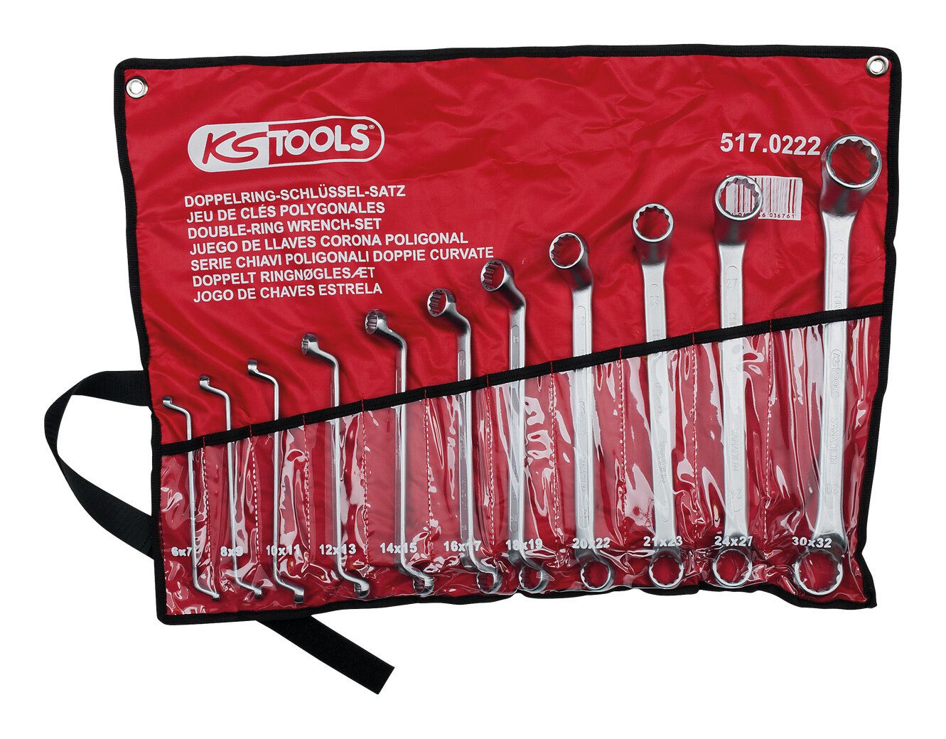 K Tool International Jumbo-Ringmaulschlüssel-Set, 4-teilig – Größen 5,3 Cm Bis 6,4 Cm