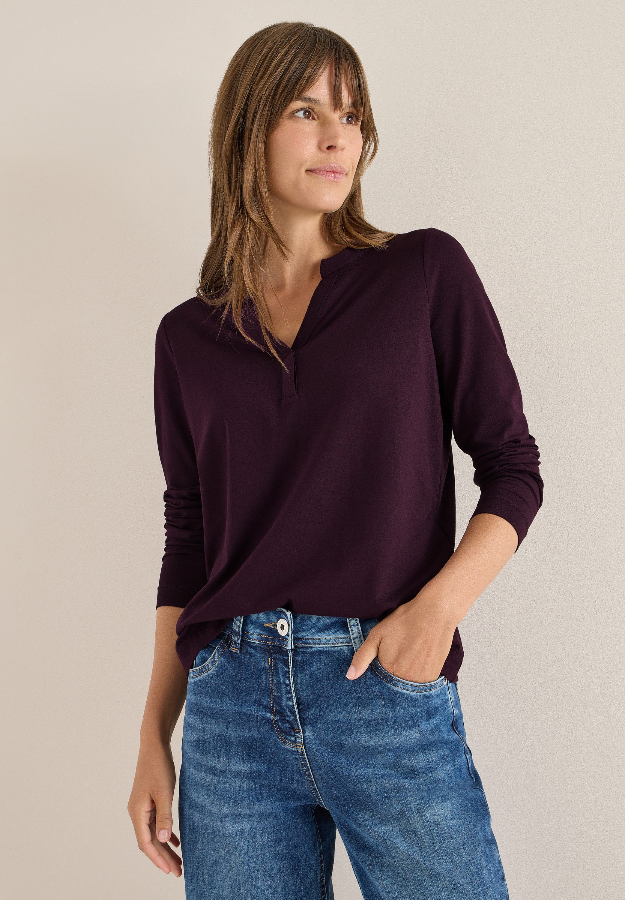 CECIL Langarmshirt im Tunika-Look günstig online kaufen
