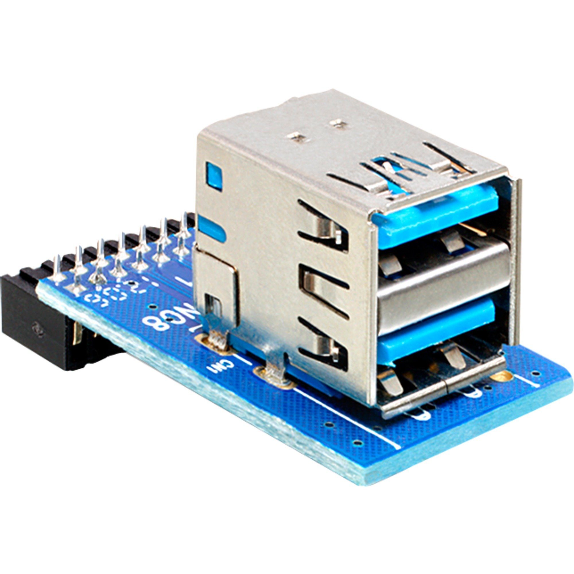 DeLOCK USB 3.2 Gen 1 Adapter, 19 Pin Header > 2x USB-Adapter