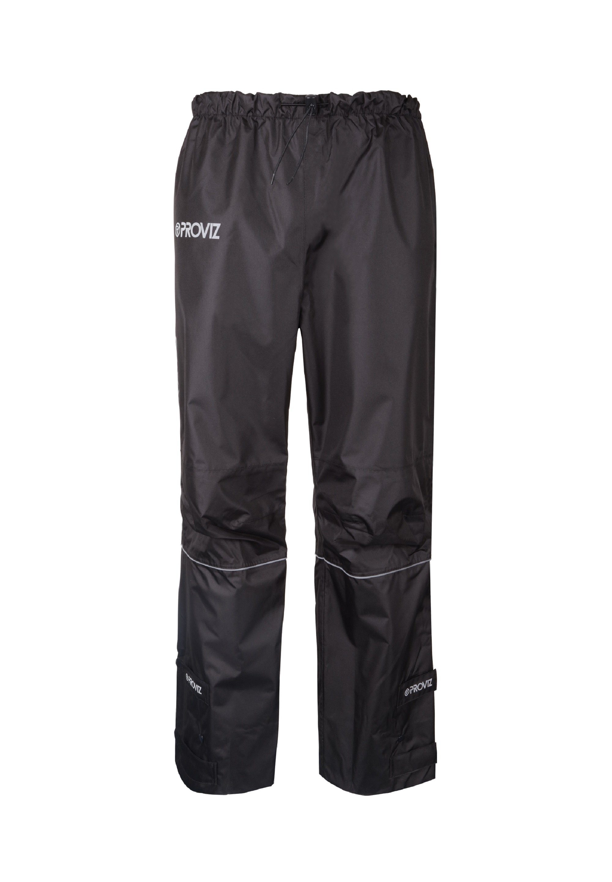 Regenhose Nightrider ProViz Logo schwarz