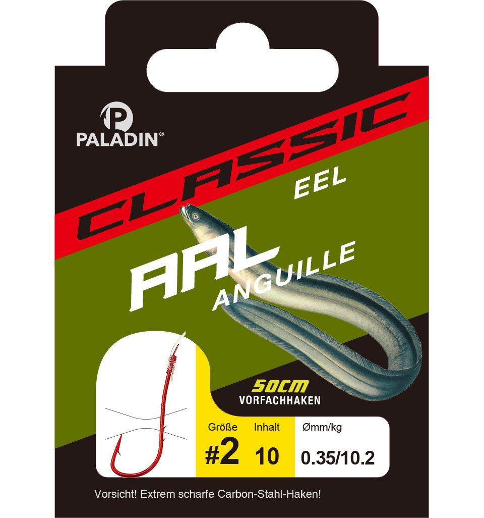 Paladin Angelhakenbinder Paladin Aalhaken gebunden Größe 2 - 50 cm 10 Stück