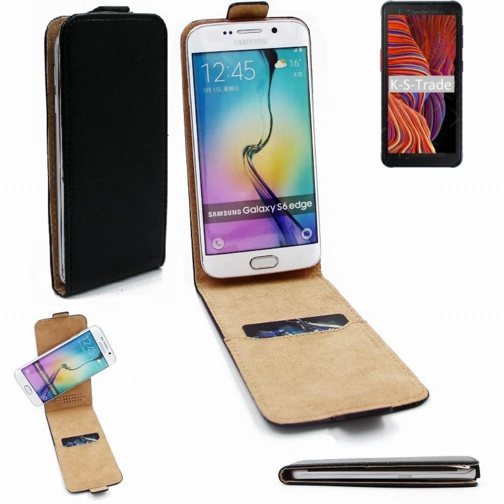 K-S-Trade Handyhülle für Samsung Galaxy XCover 5, Schutzhülle Handyhülle Flipstyle 360° Smartphone Tasche