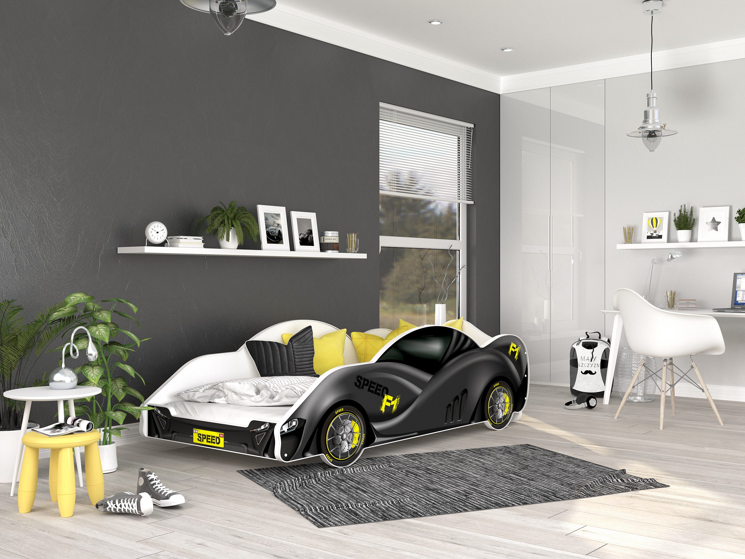 AJKmeble Autobett Kinderbett Jugendbett 90x180cm Gamerbett günstig online kaufen