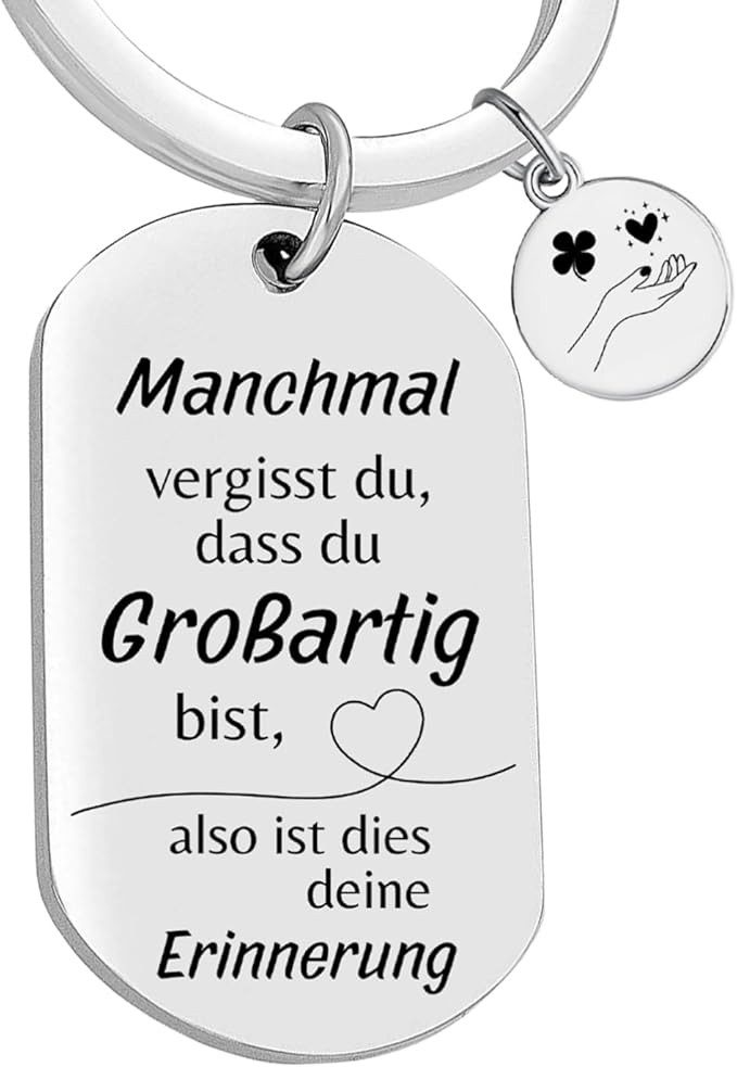 Geschenkehöhle Schlüsselanhänger PREMIUM Schlüsselanhänger mit edler Gravur als Schutzengel, Ein Schlüsselanhänger – fünf Botschaften, ein Gefühl: Liebe. – Bild 5 von 5