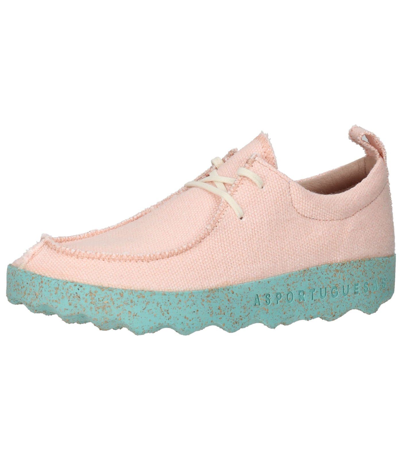 Asportuguesas Halbschuhe Naturfaser Schnürschuh Salmon