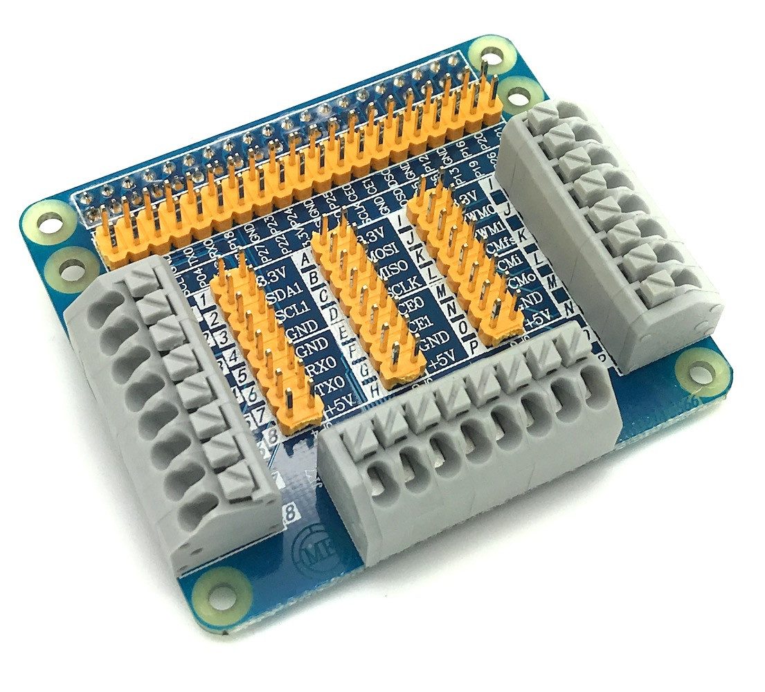 GPIO Breakout HAT mit Federkraftklemmen für Raspberry Pi Mini-PC Barebone