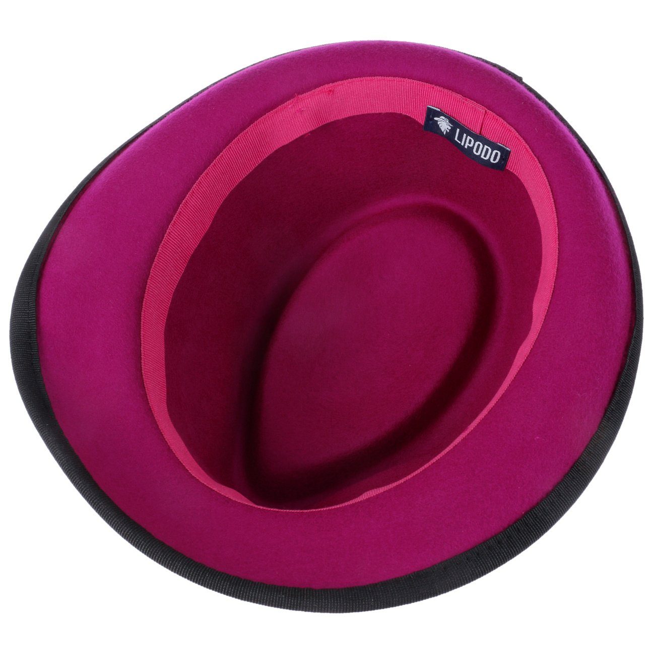 Lipodo Trilby (1-St) Trilby mit Ripsband, Made in Italy