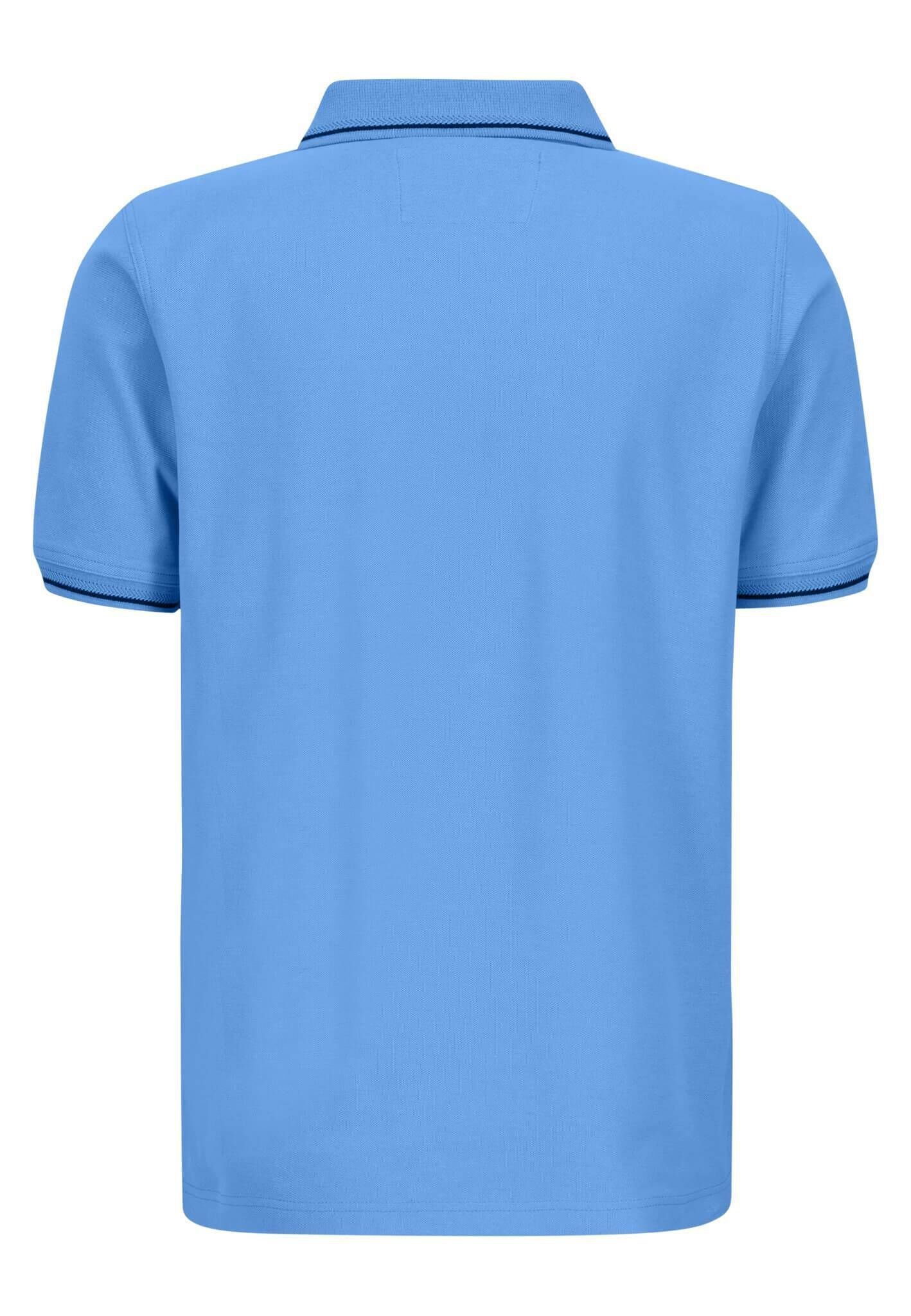 Modern Poloshirt Fit Poloshirt (51) FYNCH-HATTON blau Herren (1-tlg)