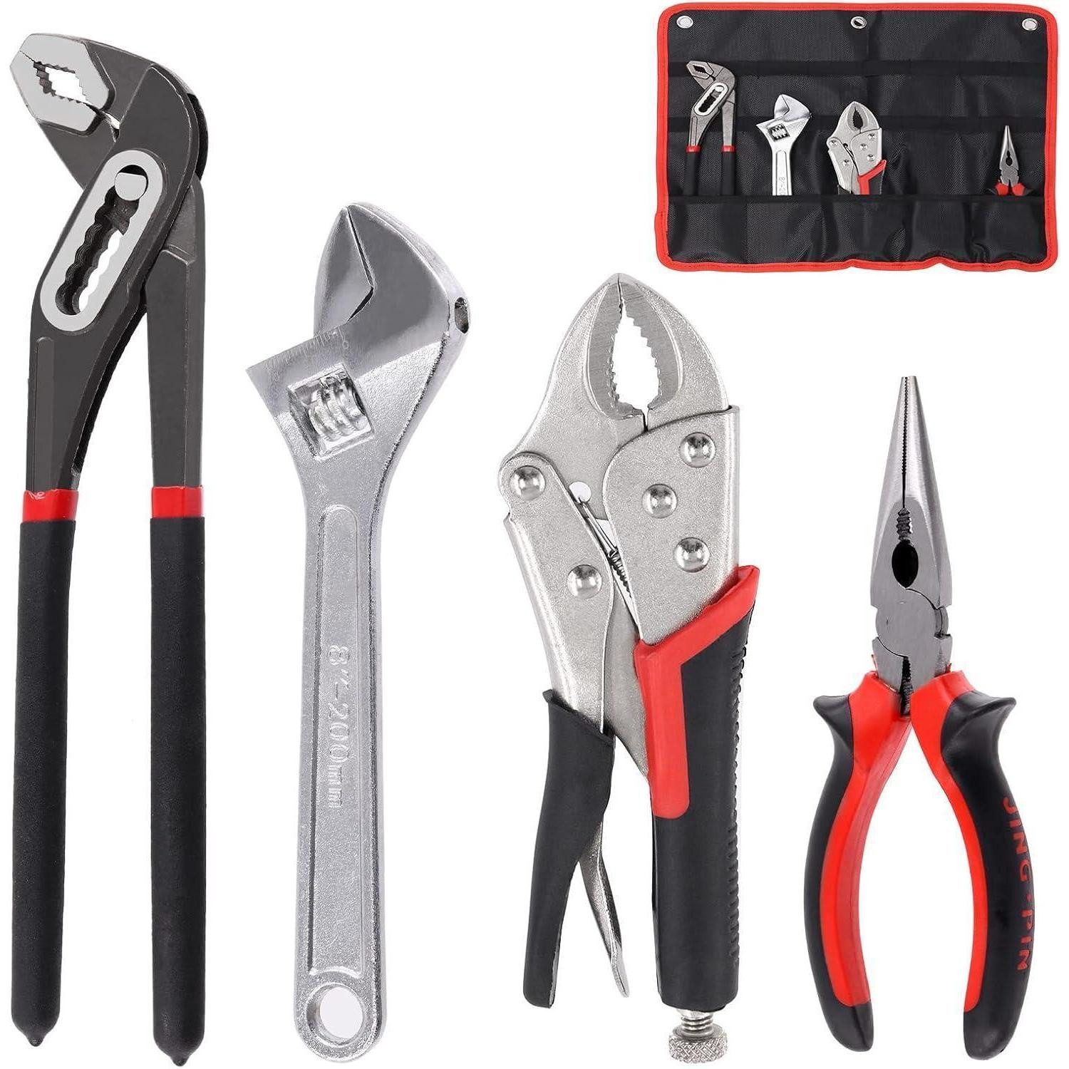 LuxusKollektion Zangenset Zangen Set 4-teilig mit Tasche
