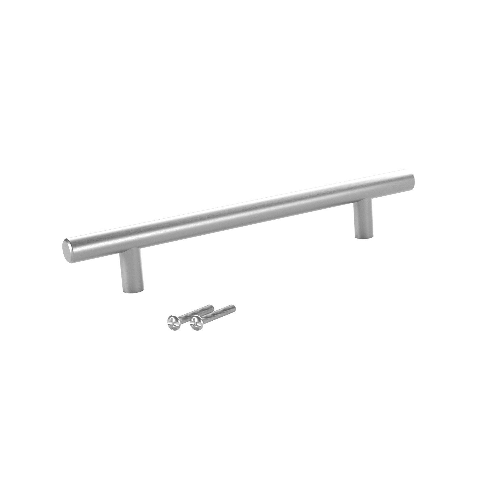 SO-TECH® Möbelgriff Stangengriff G1 Edelstahloptik Ø 12 mm BA 64 - 884 mm, Lochabstand 128 mm Edelstahloptik - inkl. Schrauben