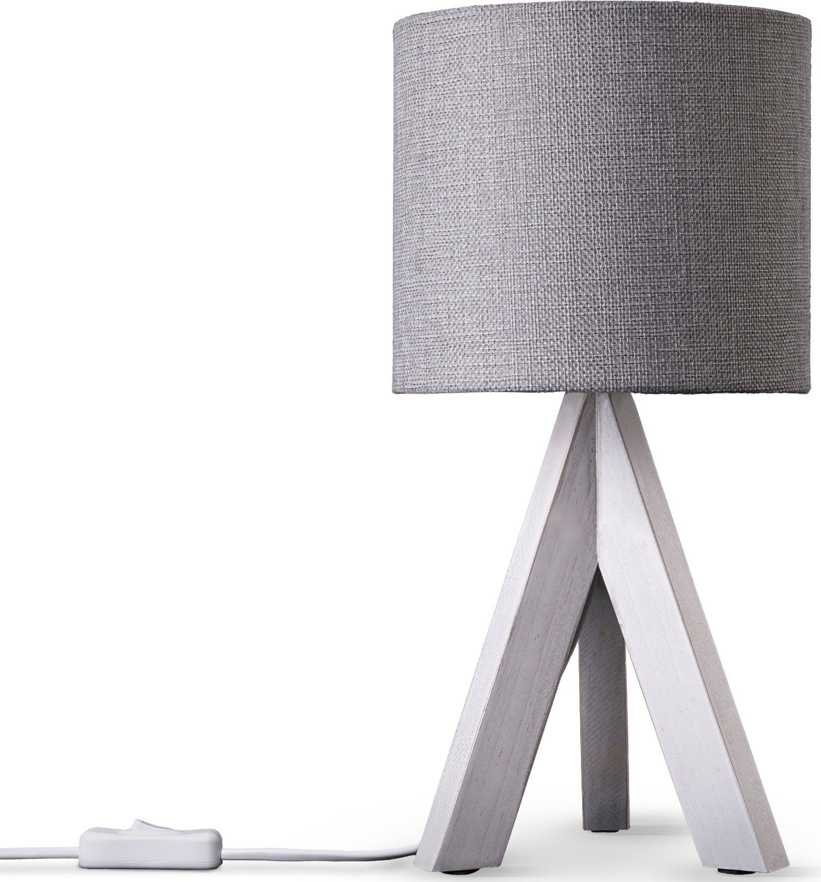 Paco Home Tischleuchte BAJO CANVAS UNI günstig online kaufen