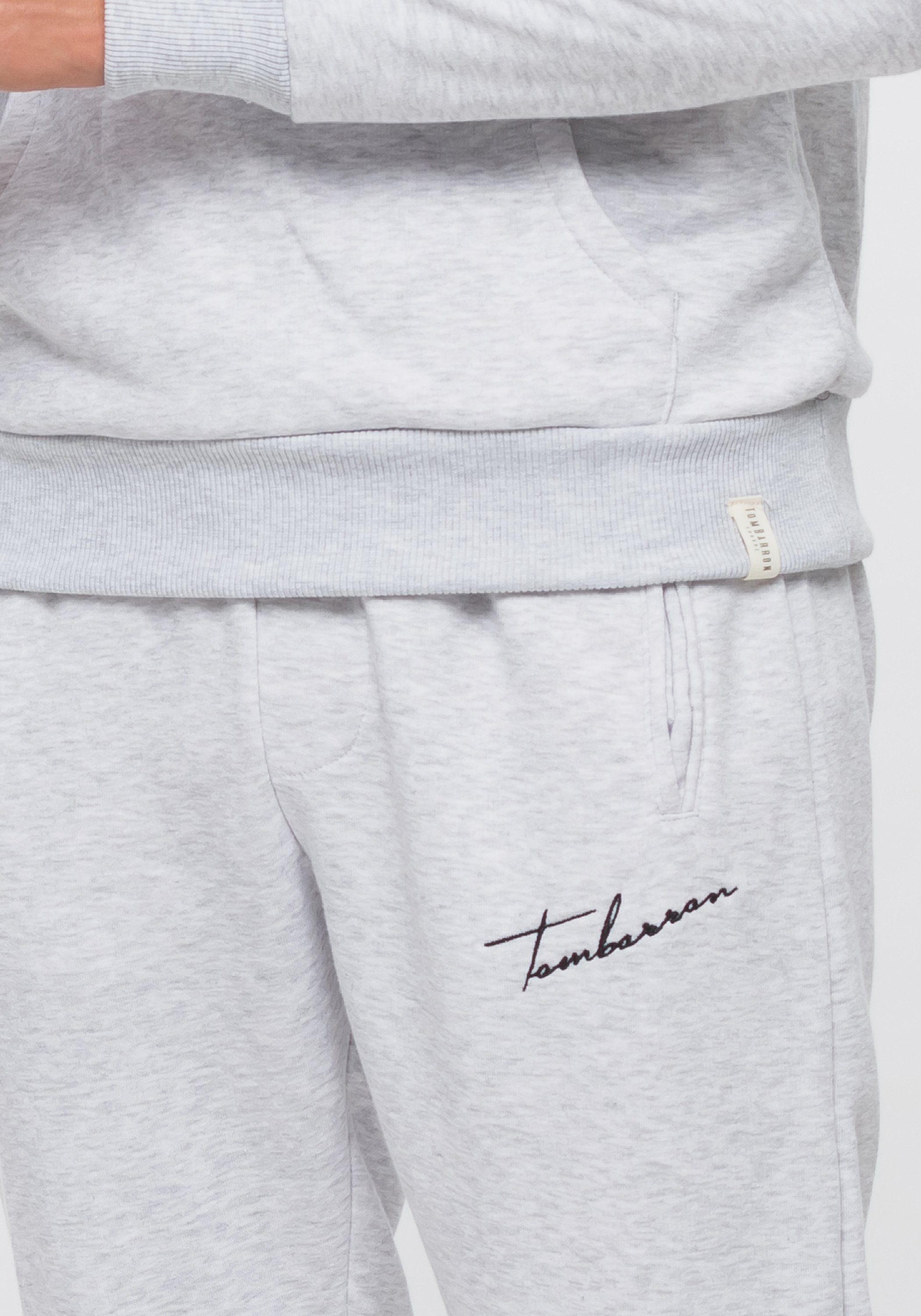 mit Jogginganzug Label-Print Tom Barron grau