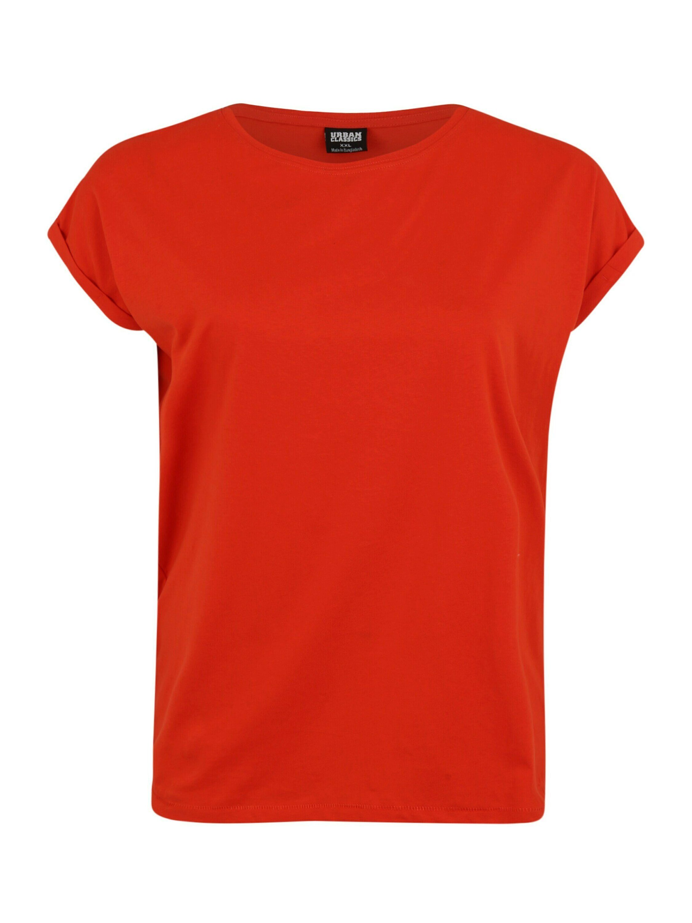 URBAN CLASSICS T-Shirt (1-tlg) Plain/ohne Details, Weiteres Detail TB771 bloodorange Extended Shoulder
