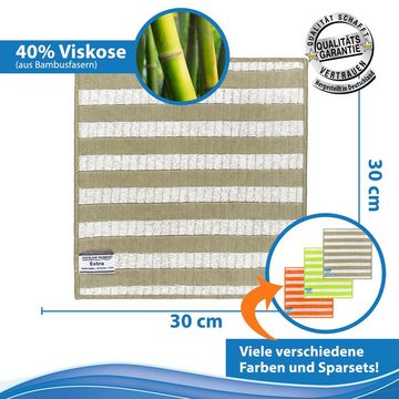Das Blaue Wunder® Spültuch EXTRA aus Bambusfasern für Küche und Haushalt, Spülen und Trocknen, Waschbar bis 95°C