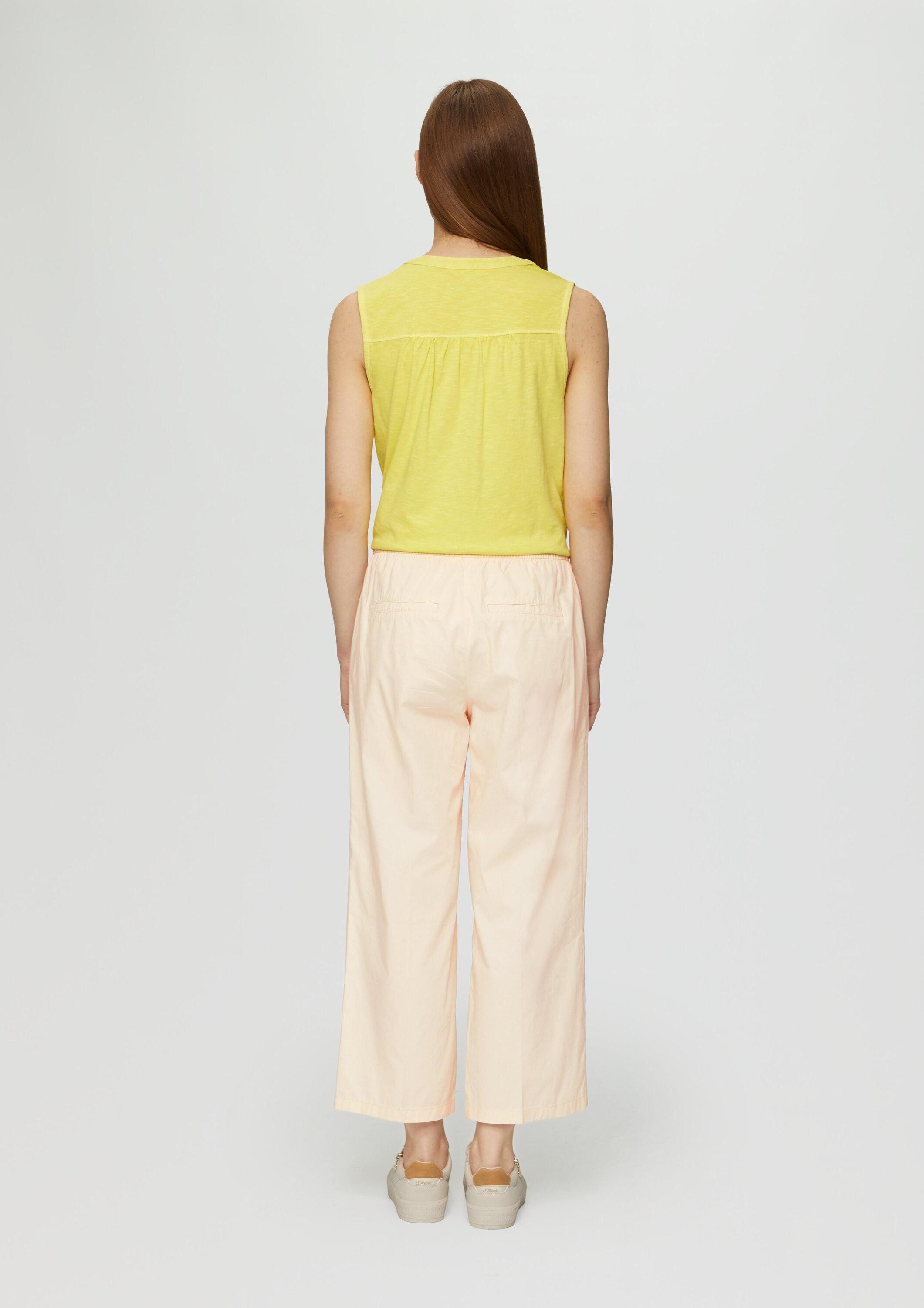 s.Oliver Culotte Hose Culotte aus Baumwolle mit Elastikbund und Tunnelzug